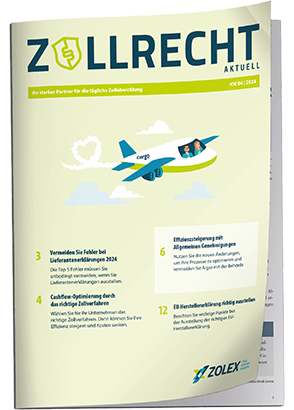 Zollrecht aktuell - Lieferantenerklärung