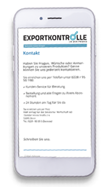 Exportkontrolle in der Praxis