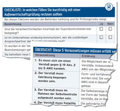 Exportkontrolle in der Praxis